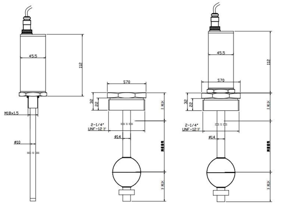 HDM-F 系列中央空调专用型磁致伸缩黄色网站黄瓜视频传感器