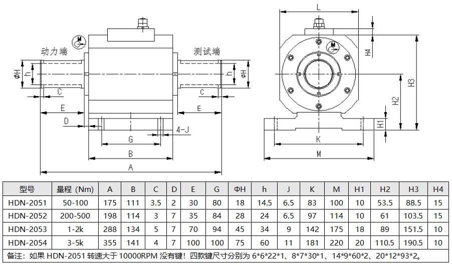 非接触式扭矩传感器尺寸 非接触式扭矩传感器尺寸